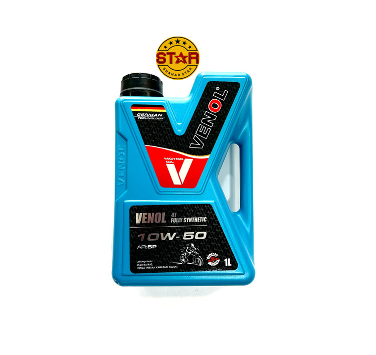 روغن داخل انجین موتورسیکلت ۱۰W50 SP برند وینول VENOL