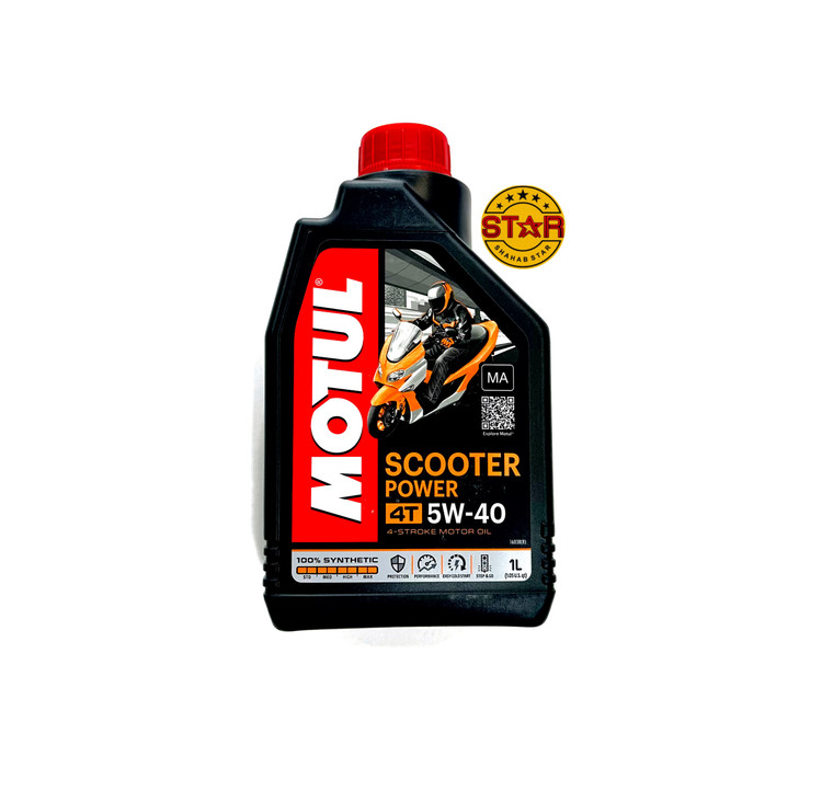 روغن موتورسیکلت ۵W40 اسکوتر پاور برند موتول MOTUL اصل